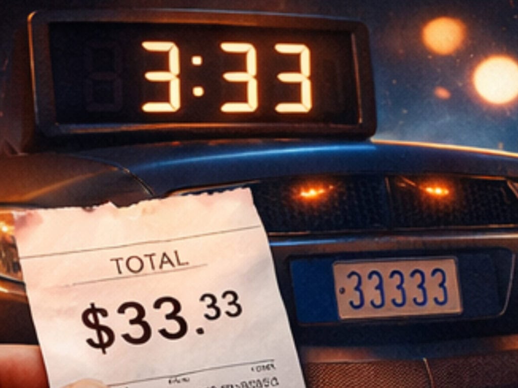 Angel Number 3333 Meaning: Why You Keep Seeing 3333 Everywhere 3333 angel number meaning shown through synchronicity on a clock and receipt symbolizing repeated signs from the universe
