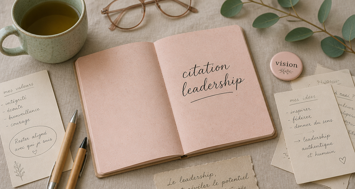 citation leadership carnet et accessoires inspirants