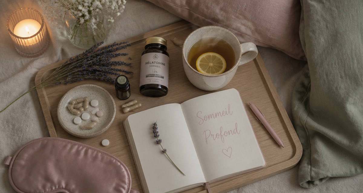 complements alimentaires pour dormir sur table de nuit