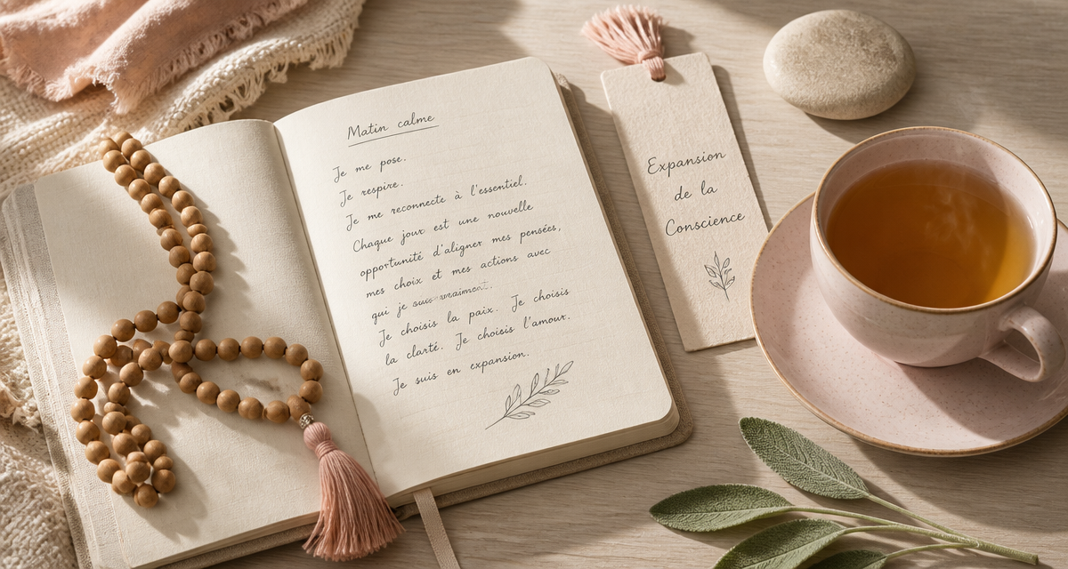 Elevation spirituelle bureau zen carnet the