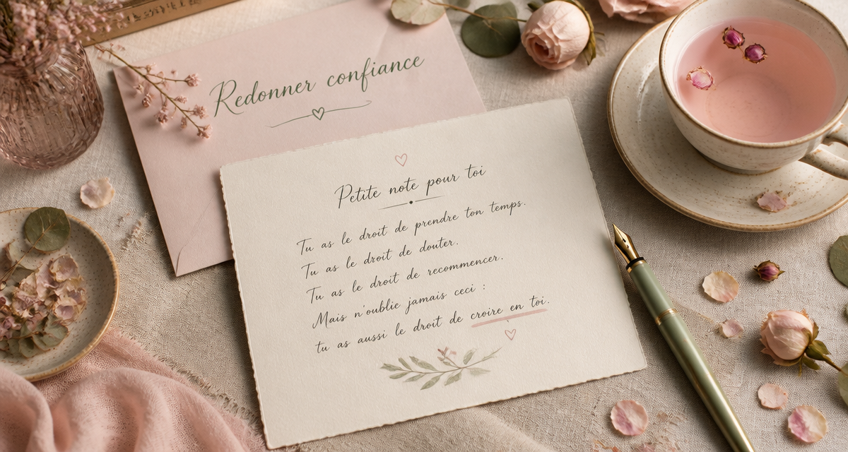 texte pour redonner confiance à quelqu un carte bureau