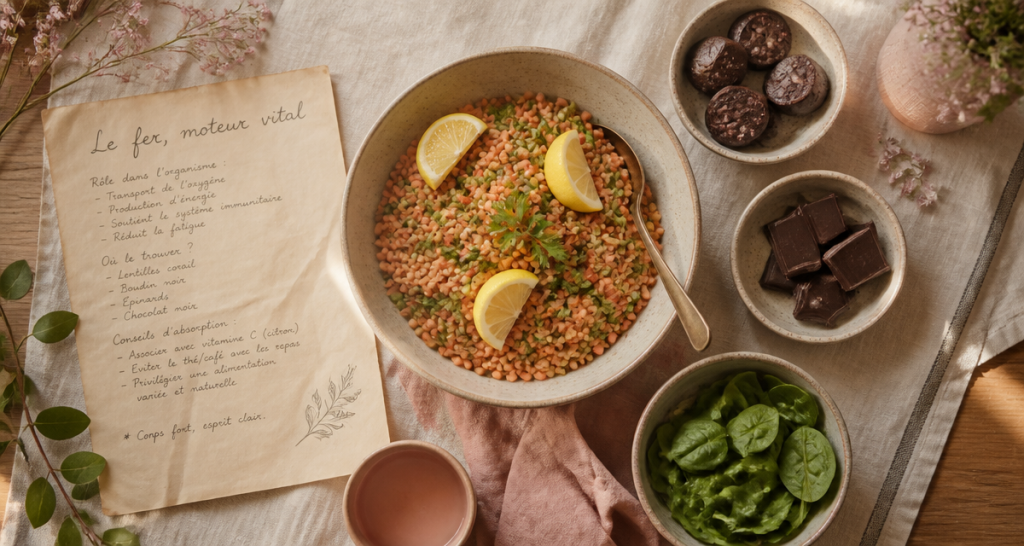 a quoi sert le fer salade lentilles aliments fer