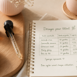 combien de gouttes d'huile essentielle pour 100ml flacon pipette carnet