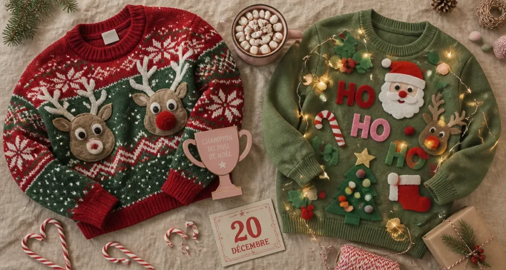 Journée pull moche de noel 2024, pull moche de Noël le 20 décembre