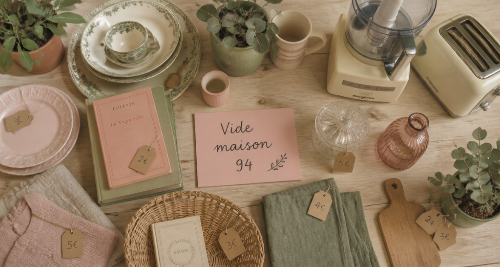 vide maison 94 table objets triés