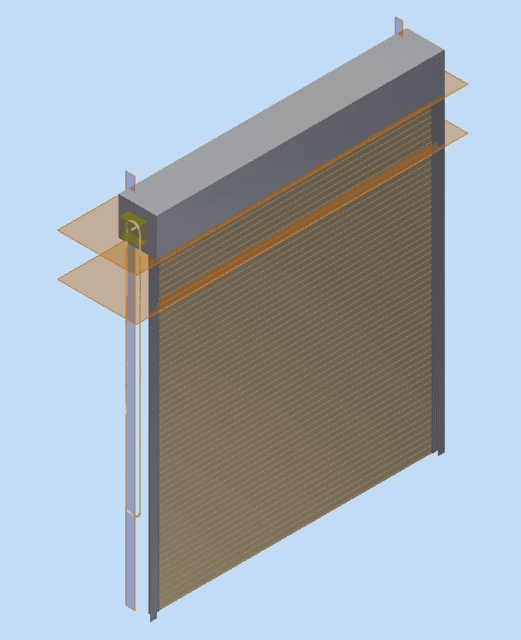 1. Commercial high-speed rolling steel door with layered insulation and safety features for industrial and commercial security solutions.