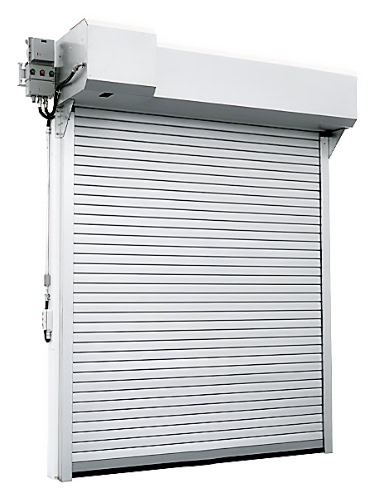 Heavy-duty industrial roll-up security shutter door suitable for commercial and industrial applications. Designed for durability, security, and smooth operation. Ideal for warehouses, loading docks, and retail entrances.