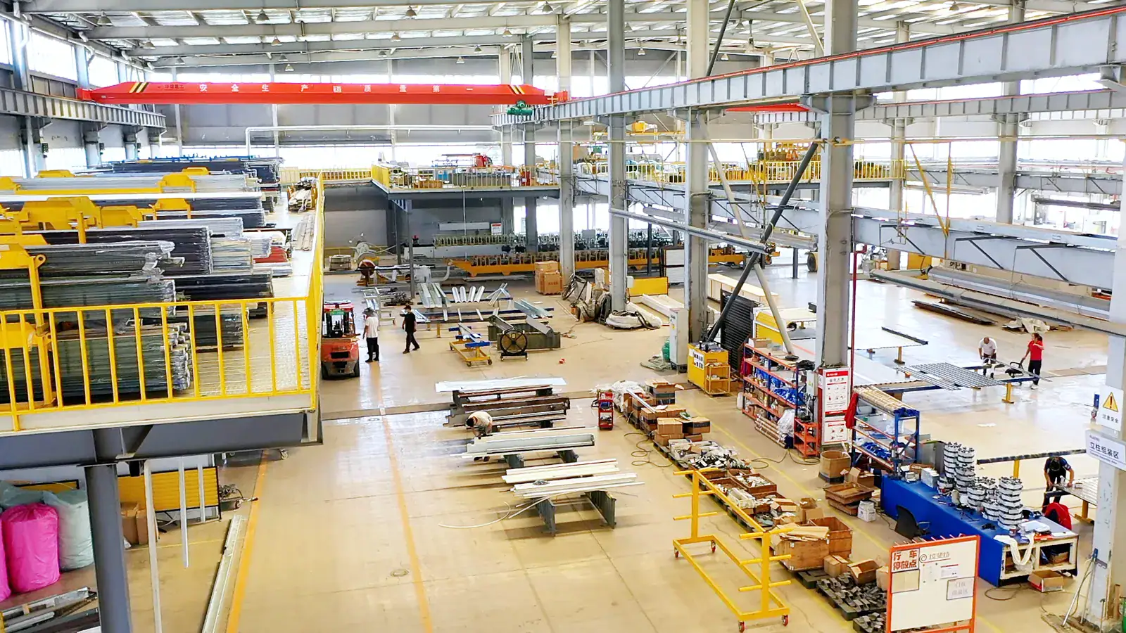 Interior of Safeguard Door manufacturing facility in Qingdao, China