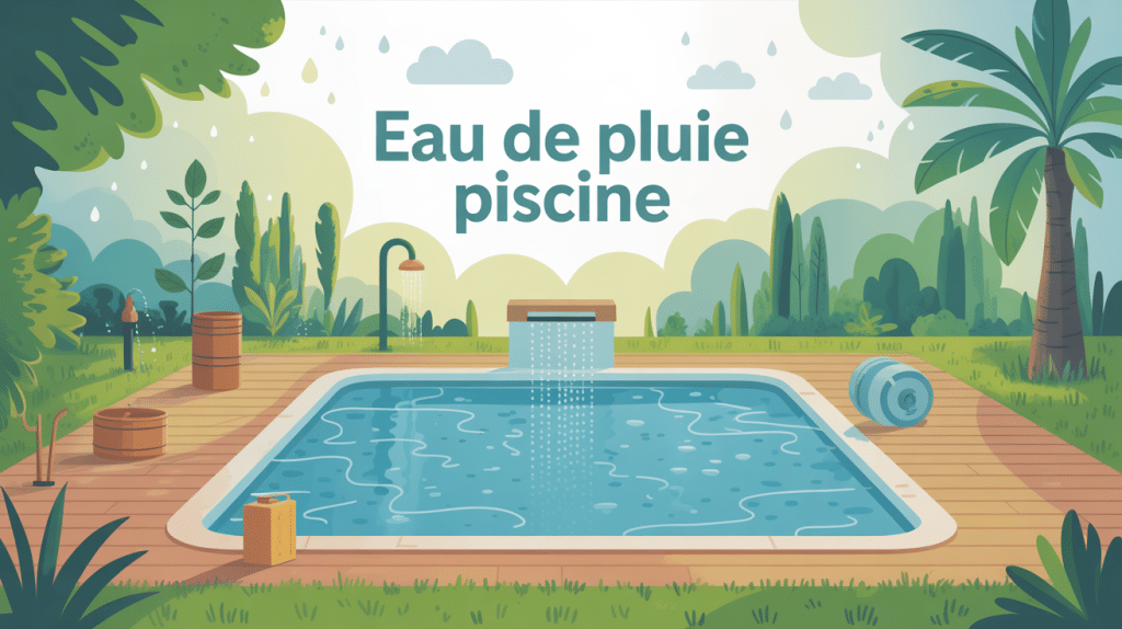 illustration eau de pluie pour piscine gestion écologique