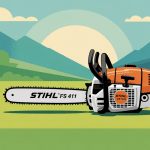 Débroussailleuse Stihl FS 411 avis dans paysage verdoyant