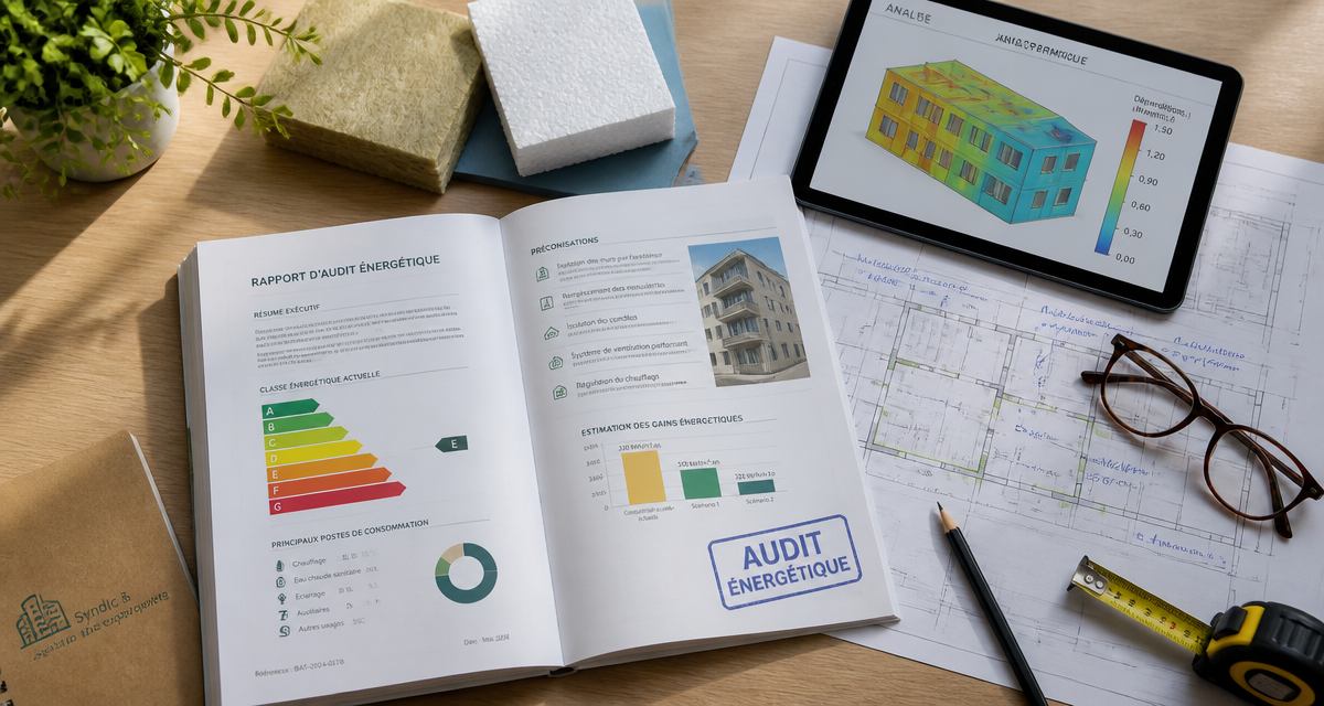 audit energetique copropriété rapport plans isolants