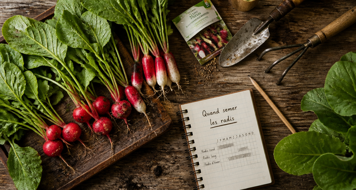 quand semer les radis radis récoltés carnet outils