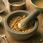 Comment mixer sans mixeur : mortier pour texture lisse d’houmous