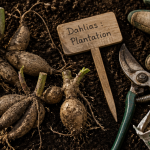 quand planter les dahlias en pleine terre, tubercules et outils