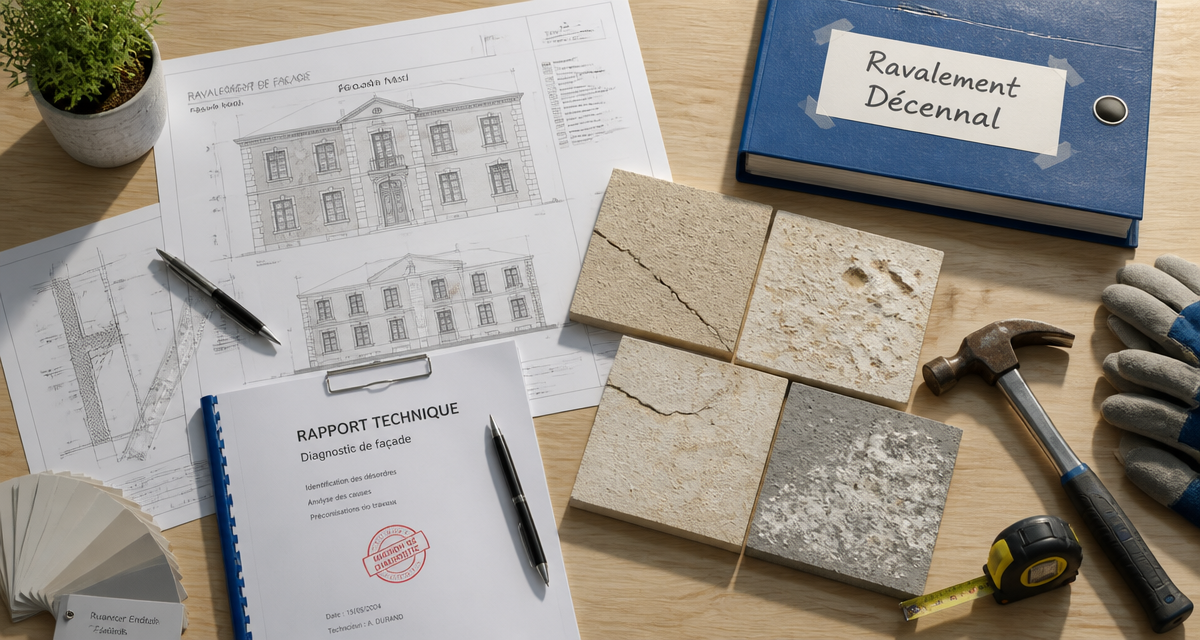 ravalement de façade tous les combien plans décennal