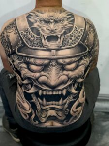 Oni Mask Tattoos: Symbolism in Japanese Ink