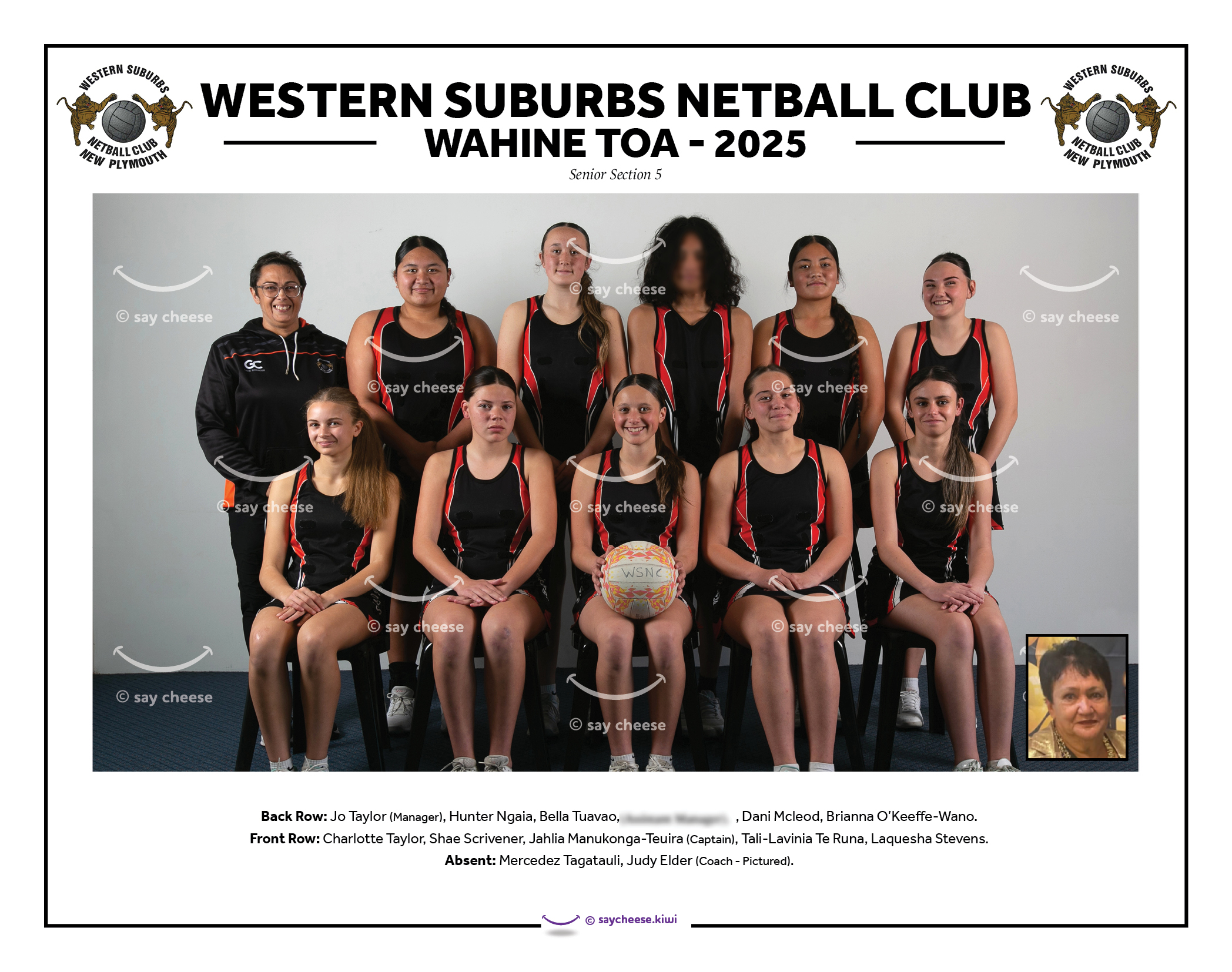 2025 Western Suburbs Wahine Toa Netball [2025WESTWATOA]