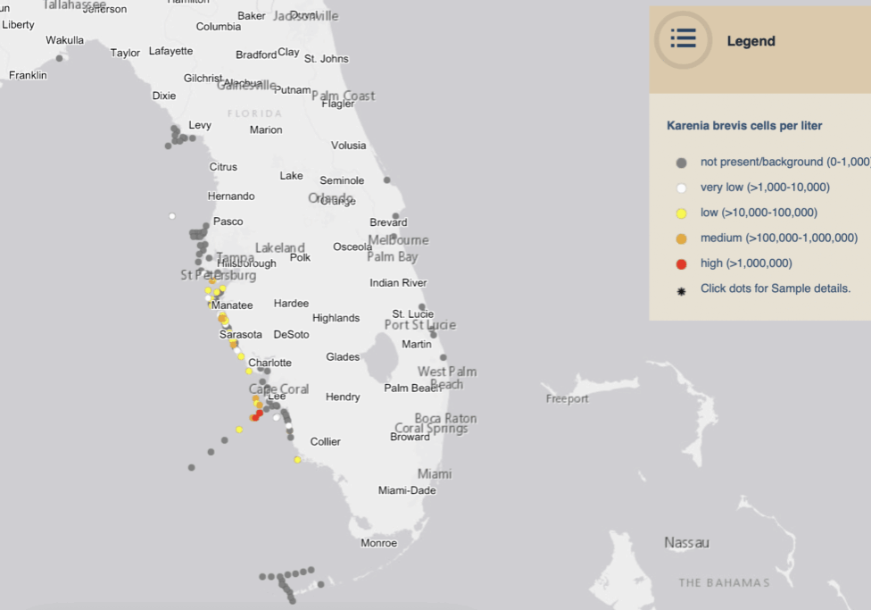red tide current status map