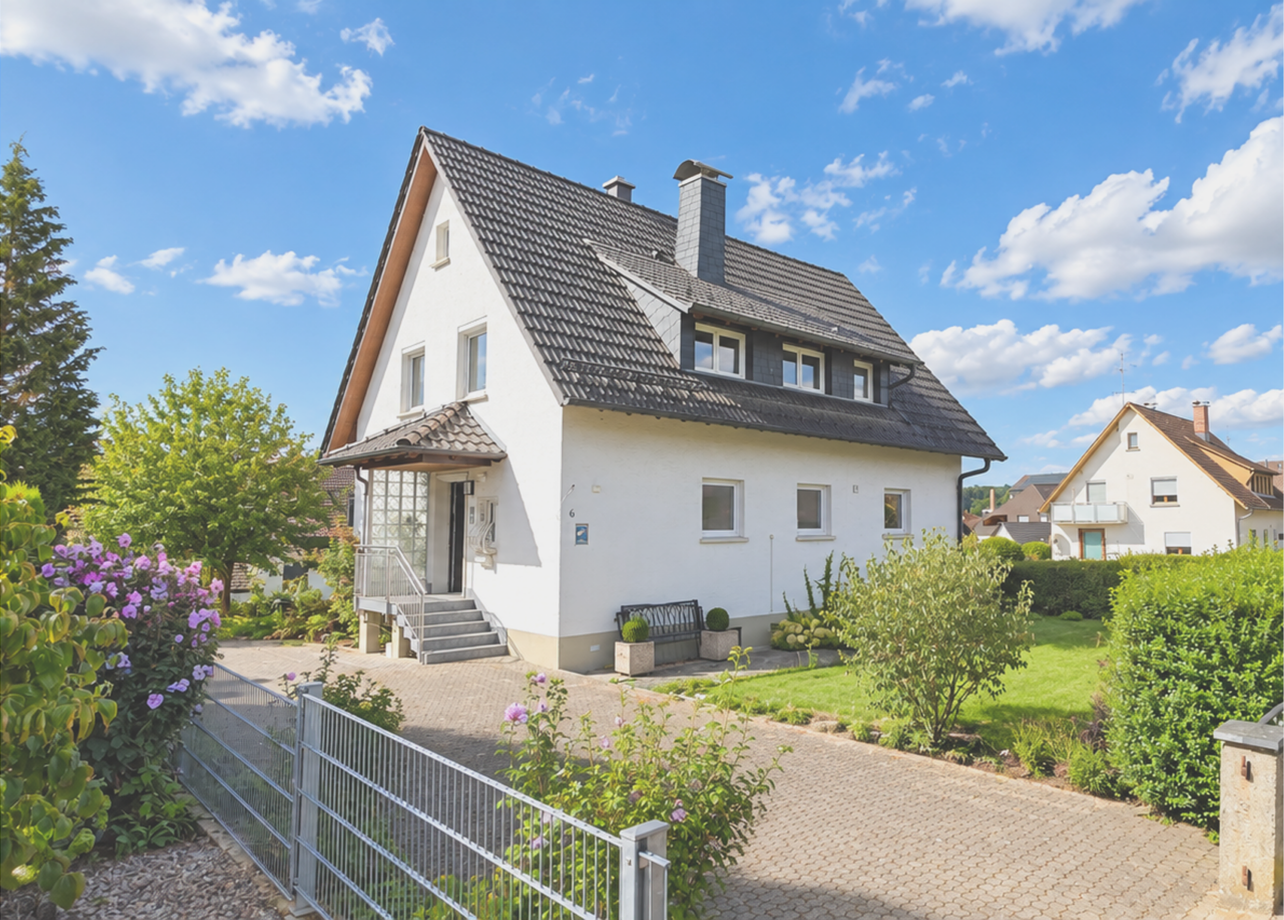 Schönes Einfamilienhaus in ruhiger Lage mit Garten und Terrasse.