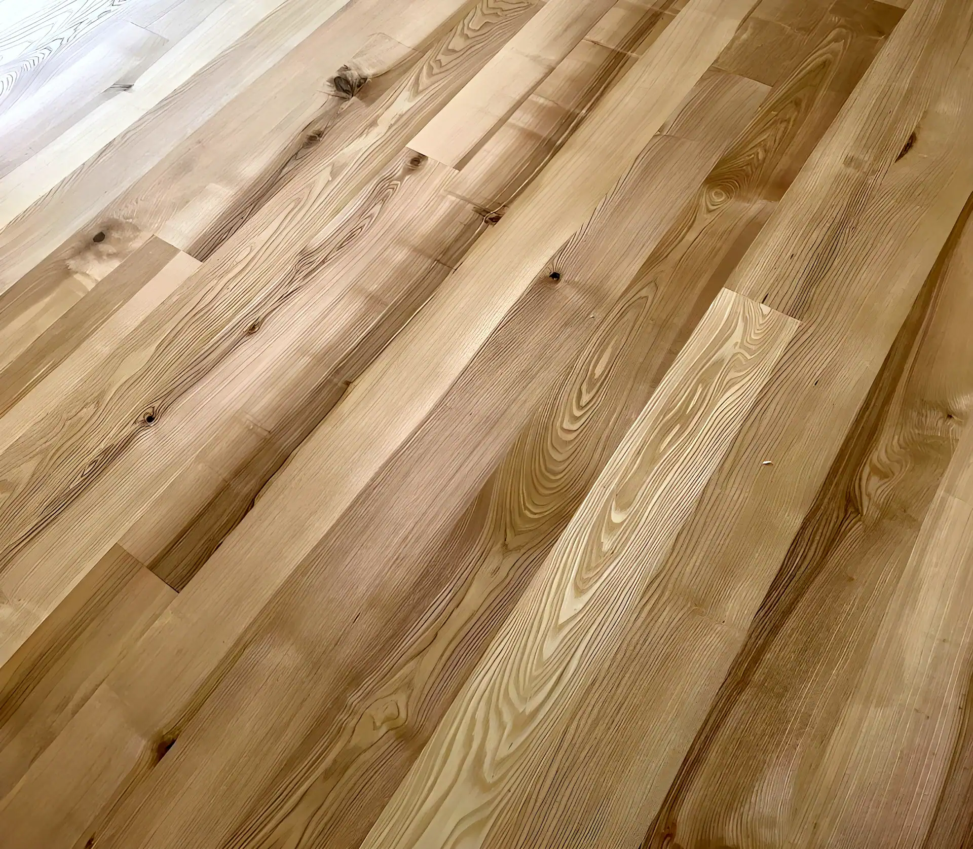 Flooring made of Scottish ash wood