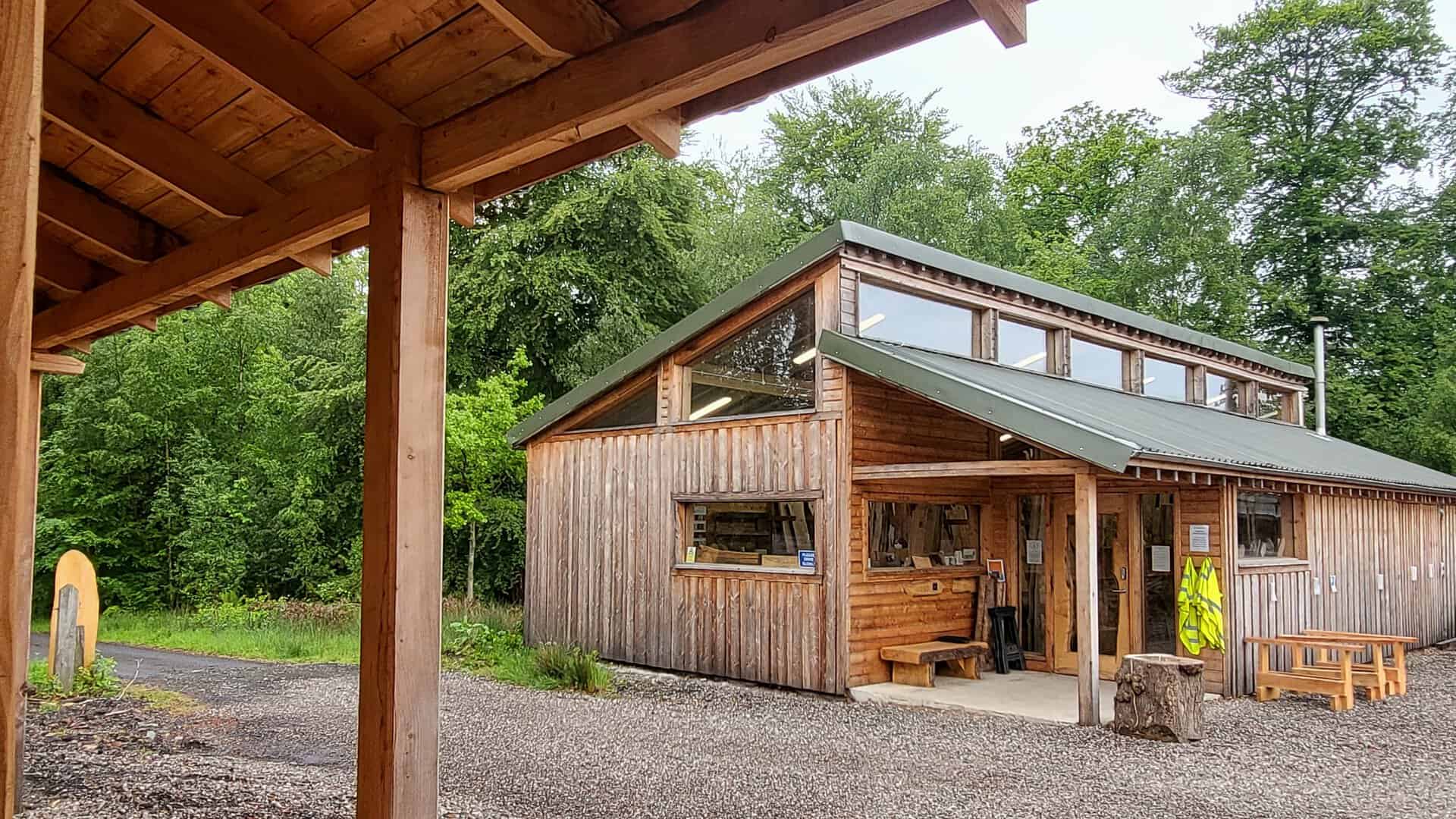 Photo of the Scottish Wood timber shop - one of the largest hardwood timber shops in Scotland