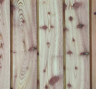 Scottish Larch vertical shadow gap cladding sample