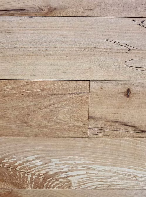 Beech flooring pale coloured although it can be darker with striking spalting patterns