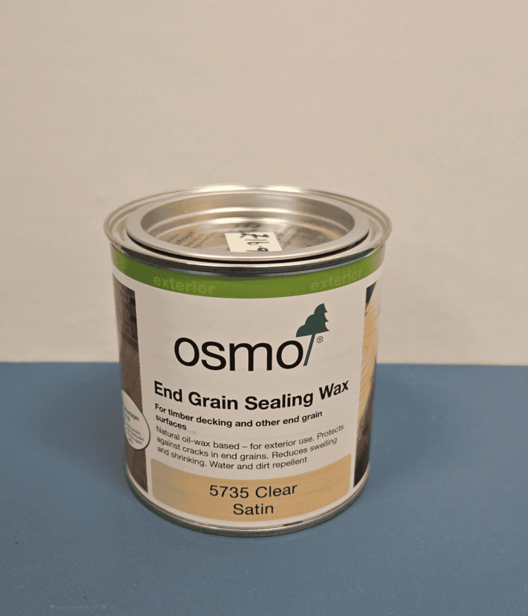 End grain sealing wax