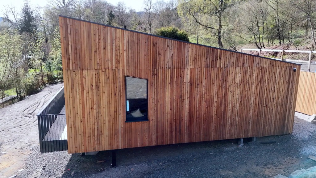 Shadow gap cladding looks great in modern houses with sharp lines