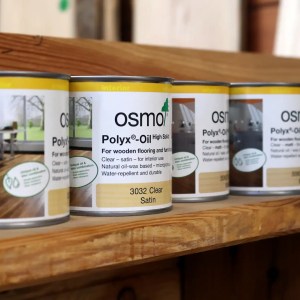 Close up of OSMO oil tins