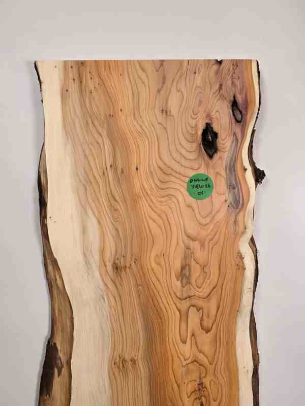 Natural edge Yew