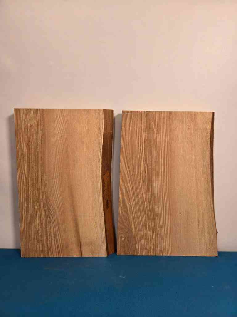 2 Natural edge Ash offcuts
