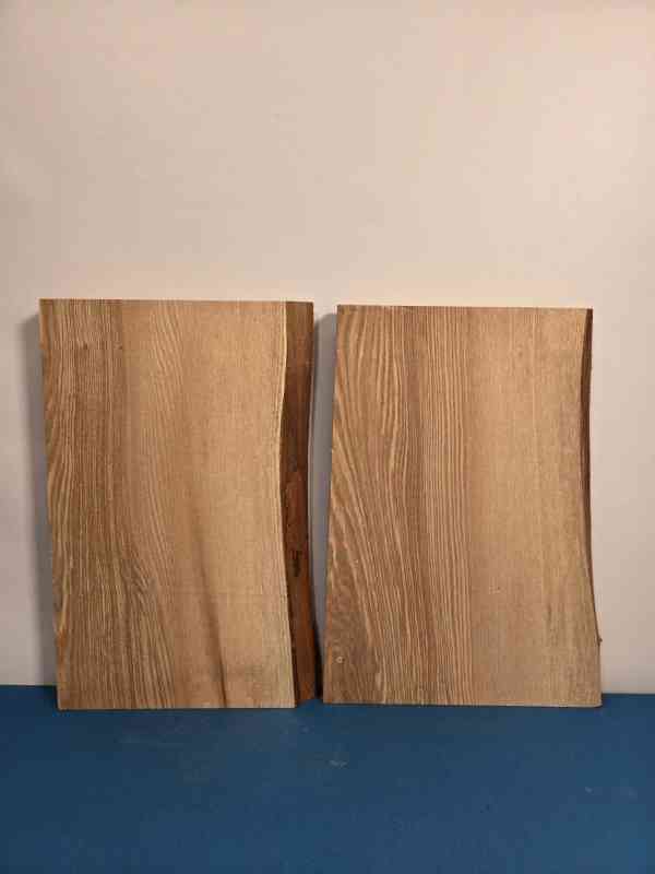 2 Natural edge Ash offcuts