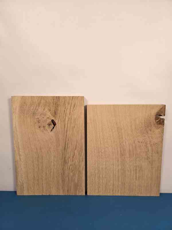 Knot detailed Scottish Oak Offcuts x2
