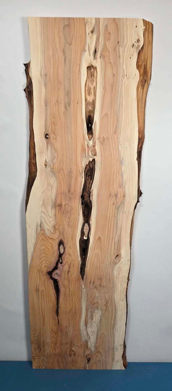Natural edge yew wood board