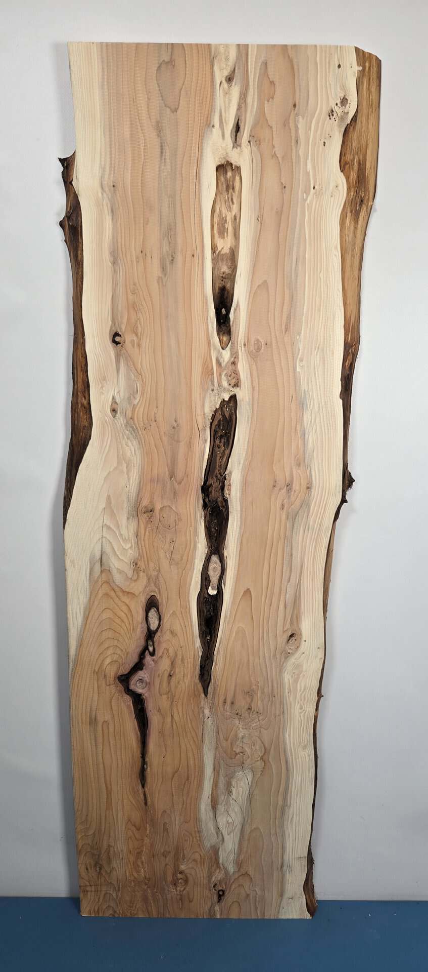 Natural edge yew wood board