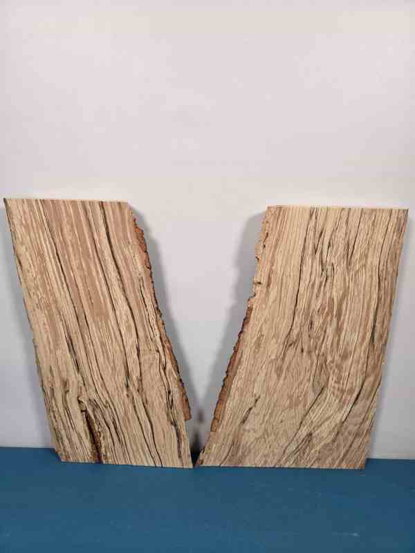 Small Spalted Beech Offcuts x2