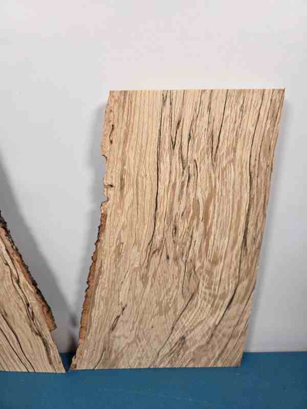 Small Spalted Beech Offcuts x2