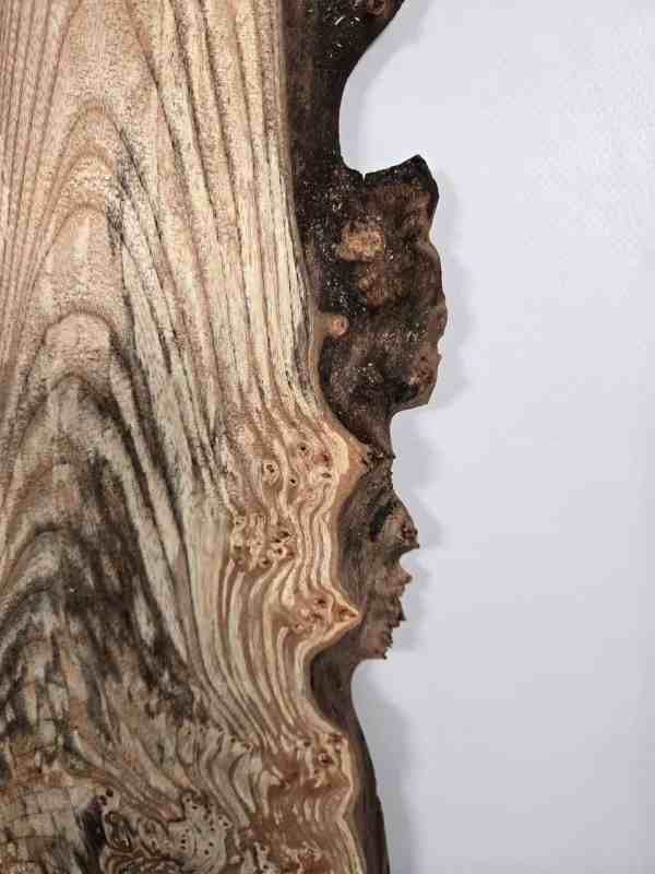 Spalted elm offcut showing distinctive spalting and natural wood grain patterns.