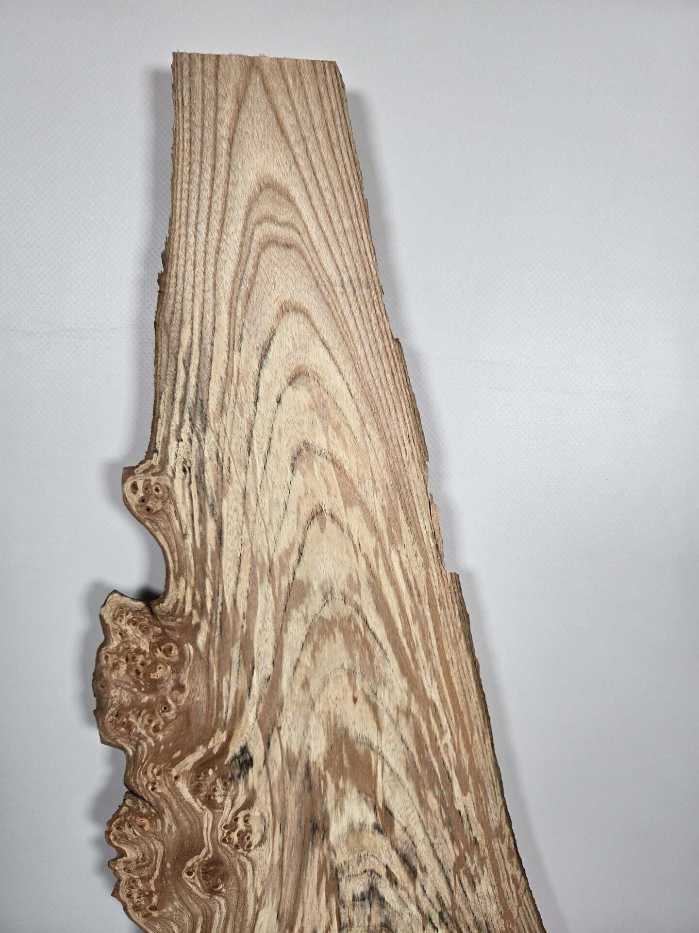 Spalted Elm offcut showing natural grain and unique spalting patterns.