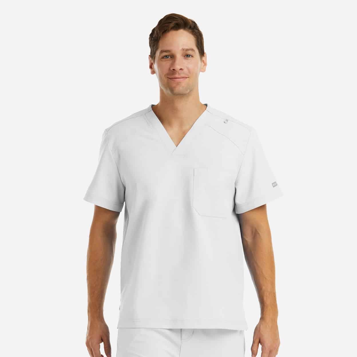 Men's chest pocket v-neck top | 5801 - image 15