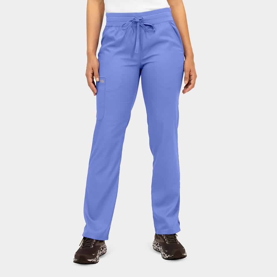 Women's semi-tapered pant w/ yoga style waistband | 6802 - image 13