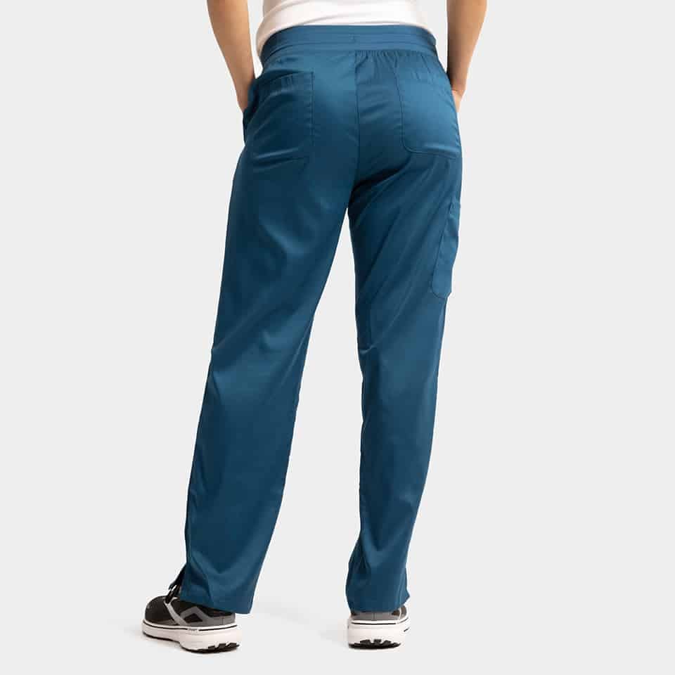 Women's semi-tapered pant w/ yoga style waistband | 6802 - image 15