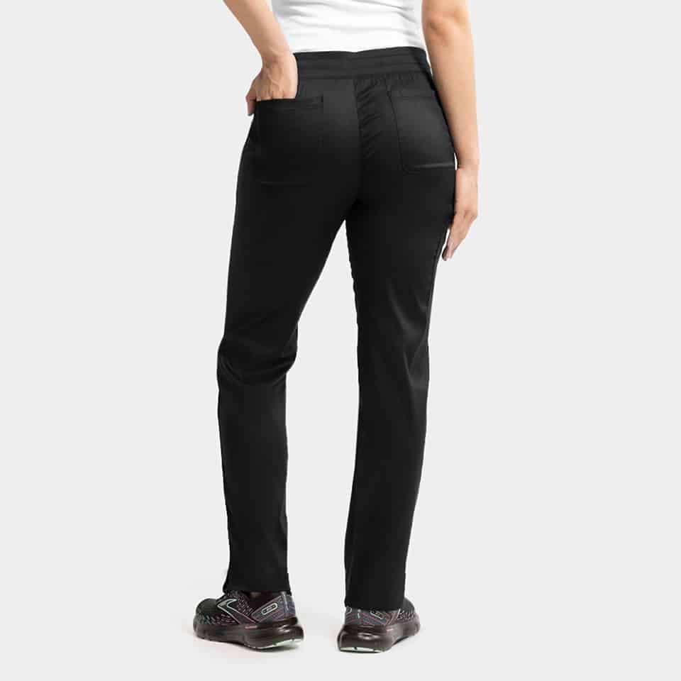 Women's semi-tapered pant w/ yoga style waistband | 6802 - image 6