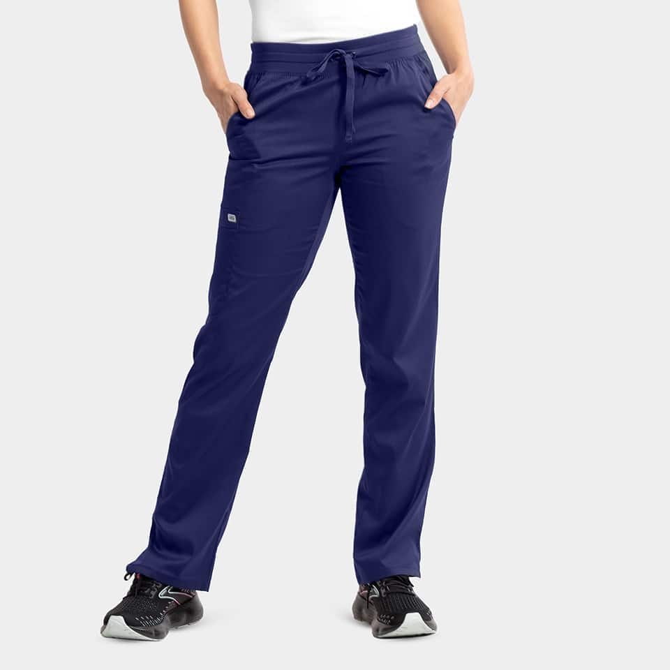 Women's semi-tapered pant w/ yoga style waistband | 6802 - image 18