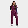 Edge by irg 2803 womensmockwrapknitsidetop 6802 womenssemi taperedpant wine win 01 irg scrubs