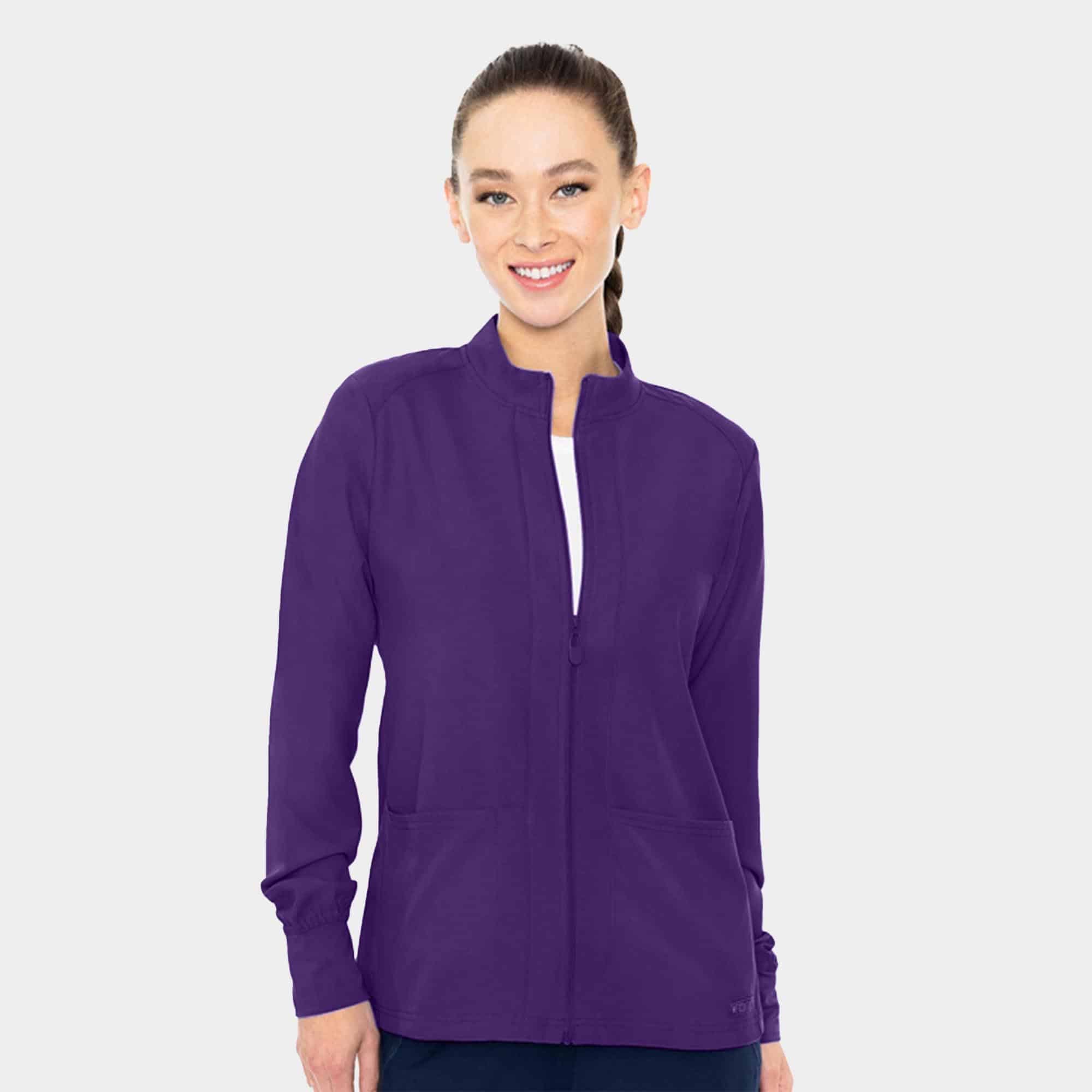 Mc insight zip front warm-up with shoulder yokes | mc2660