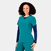 Epic by irg 4801 womensv necktop teal tel 05 irg scrubs