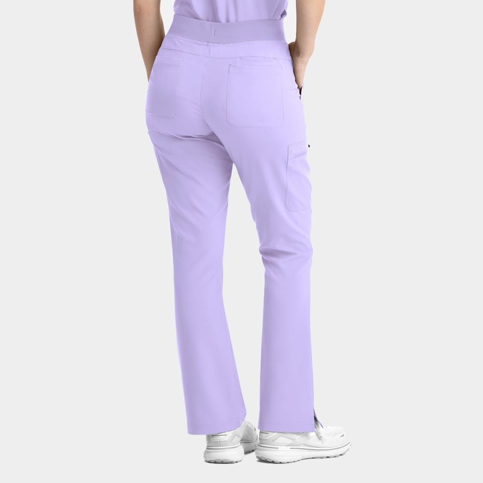 Women's full elastic band flare leg pant | 5093 - image 2