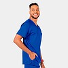 Edge by irg 2851 mensmeshpanelv necktop royalblue ryl 05 irg scrubs